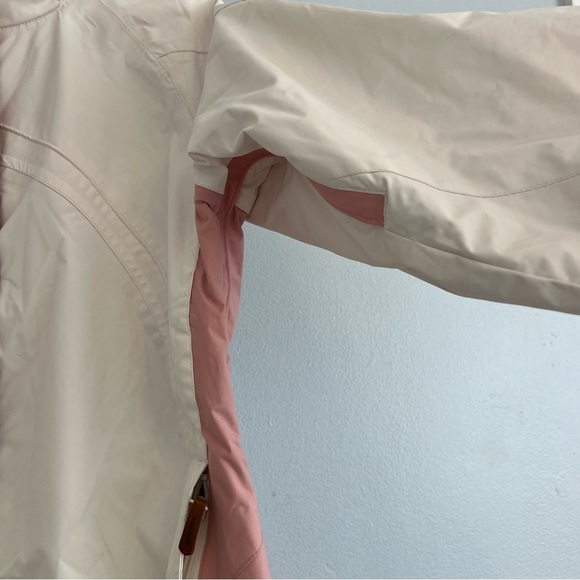COLUMBIA CONVERTS Sportwear White Pink Zip Up Jacket Women's Size M Waterproof - Picture 4 of 16